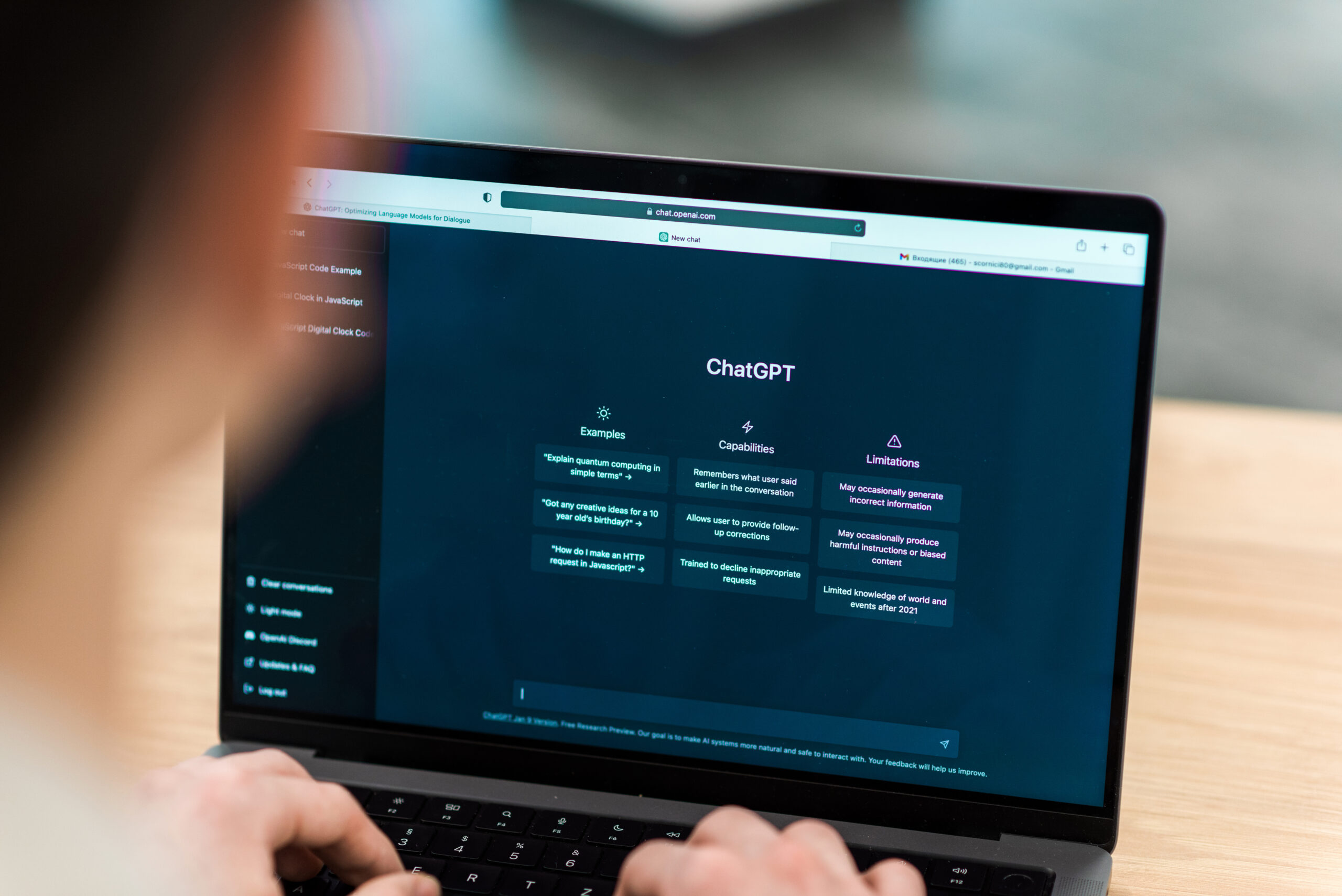 Person using AI in HR